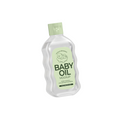Baby Oil bottle with gentle green label