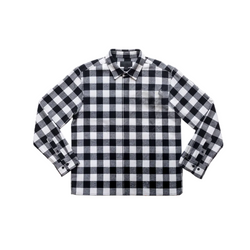 Chemise à carreaux monochrome
