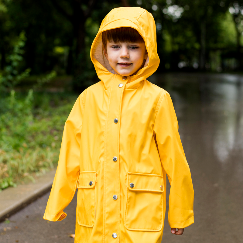 Sunny Hooded Raincoat
