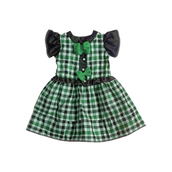 Red Plaid Bow Dress