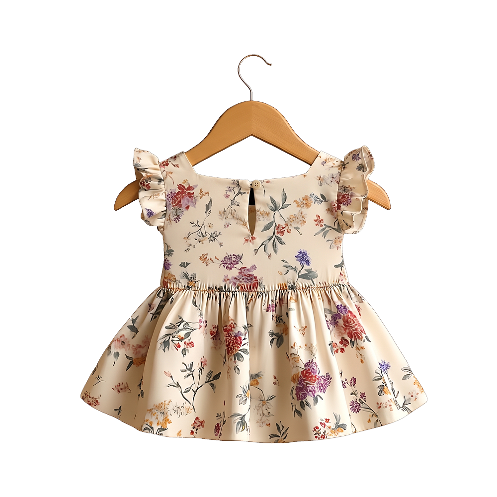 Garden Bloom Ruffle Dress