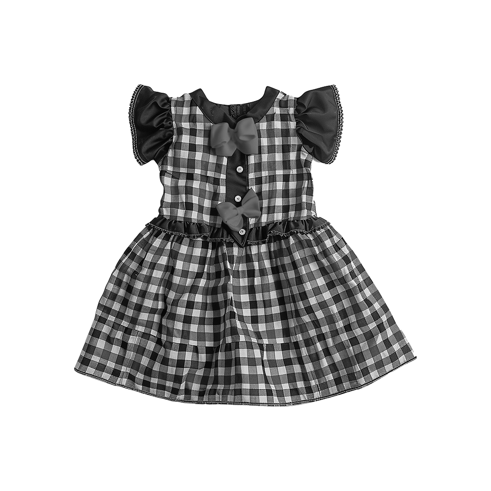 Red Plaid Bow Dress