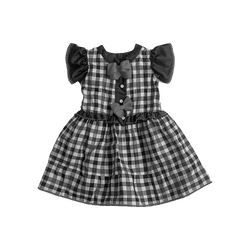 Red Plaid Bow Dress