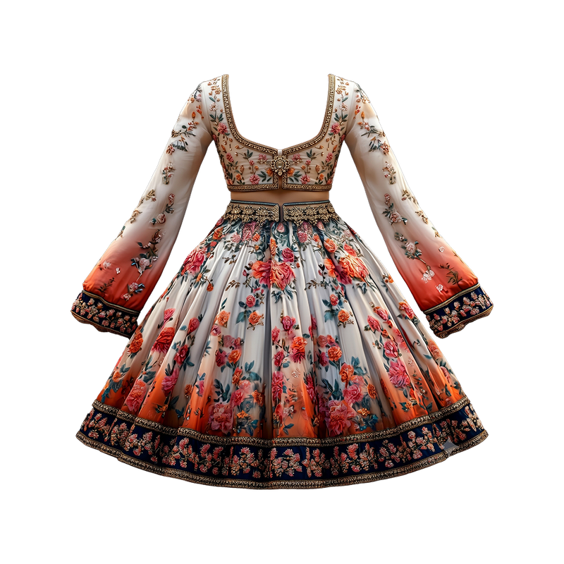 Blooming Rose Lehenga Set