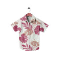 Tropical Leaf Print Short Sleeve Shirt