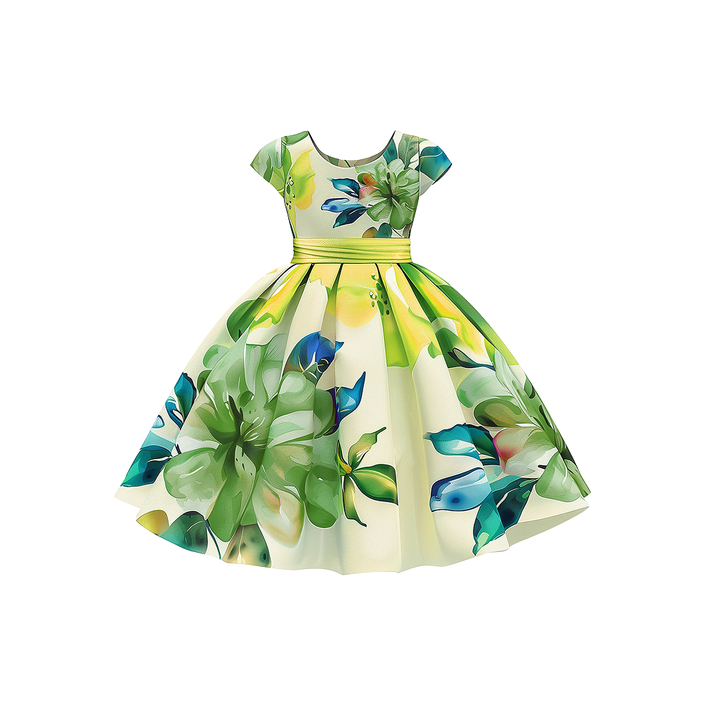 Robe fille jardin floral