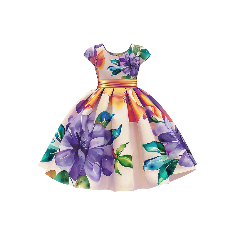 Floral Garden Girls Dress