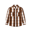 Boys Plaid Flannel Shirt - Model Lifestyle Shot